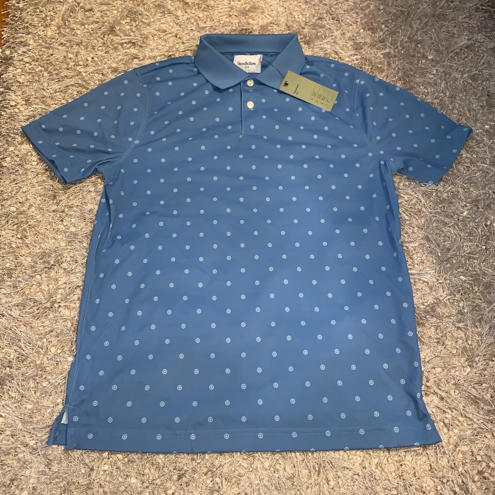 3 for $30 ⚡️ Goodfellow & Co Sky Blue Polo lightweight size M NWT